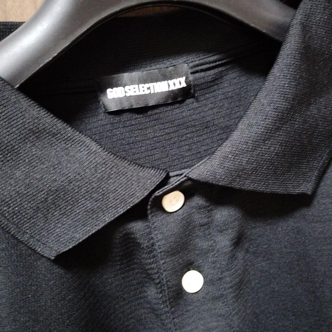 22ss GOD SELECTION XXX ポロシャツ ブラック XL 付属有