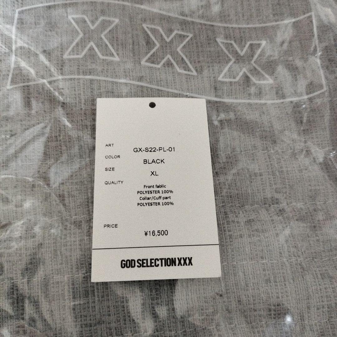 22ss GOD SELECTION XXX ポロシャツ ブラック XL 付属有