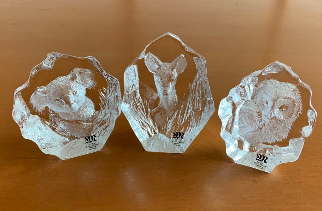 Mats Jonasson マッツジョナサン ふくろう 梟 クリスタル LEAD CRYSTAL 28% スウェーデン 北欧 置物 マッツジョナサン MATS JONASSON クリスタル フクロウ 置き物