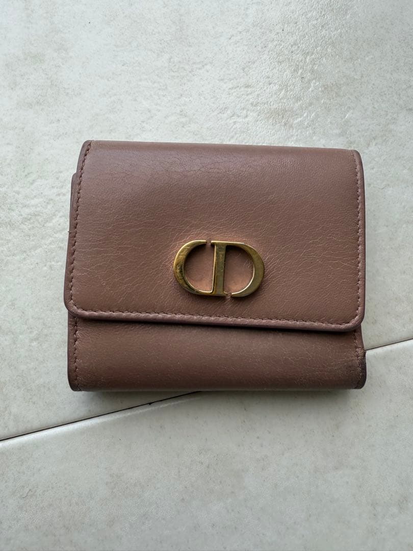 Christian Dior ブラウン 三つ折り財布