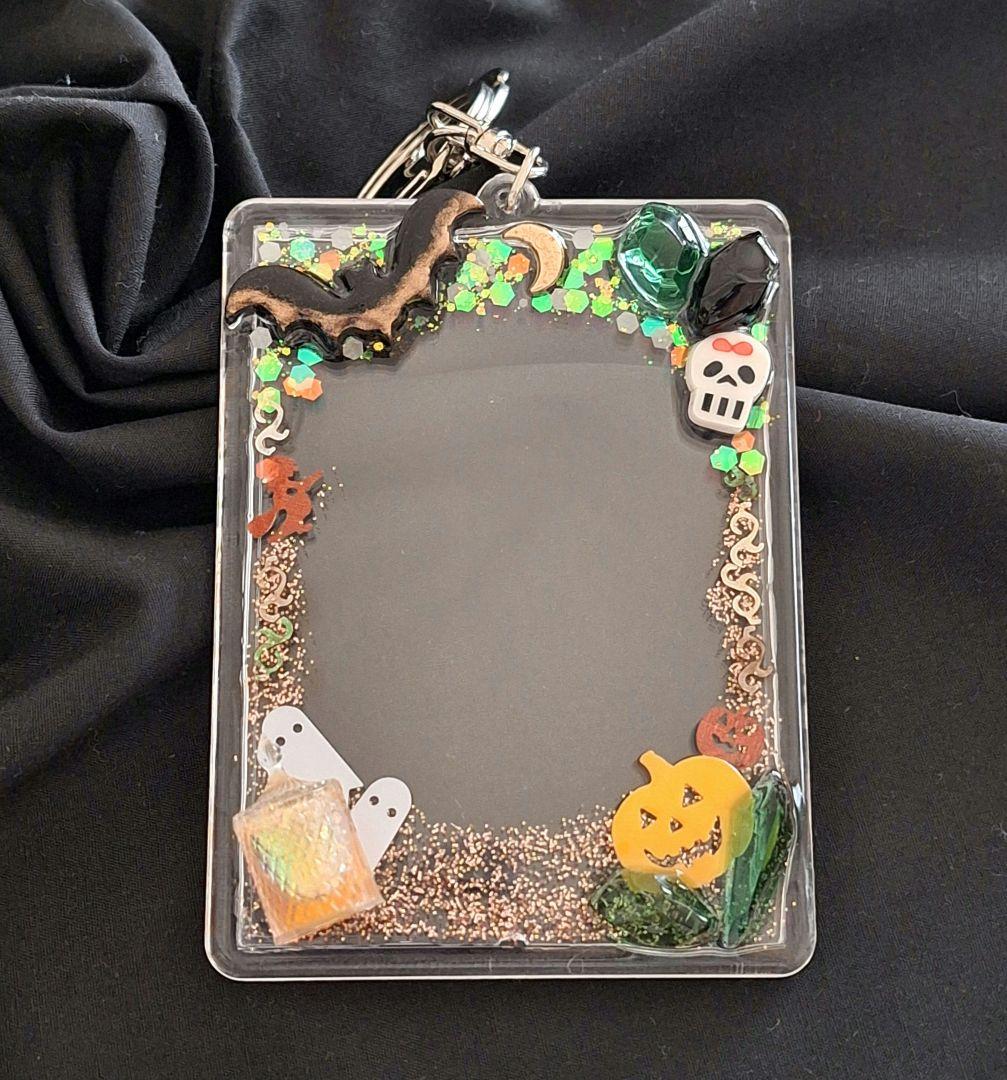 トレカキーホルダー　フォトキーホルダー　トレカデコ　ハロウィン