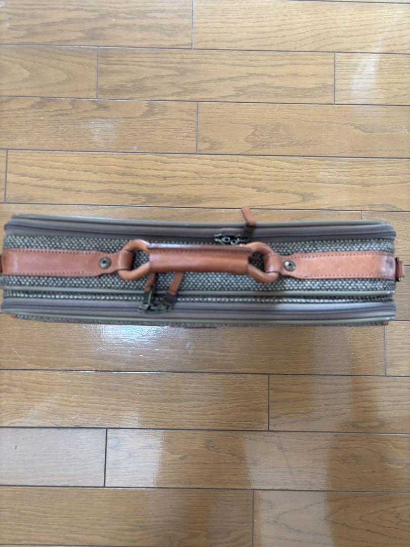 ハートマン　ビジネスバッグ　ツィード　ヌメ皮