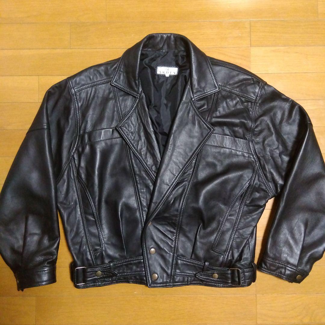 【美品❗】レザーライダースジャケット