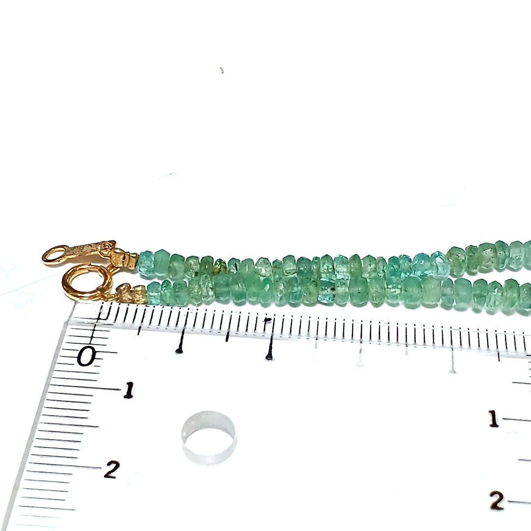 超人気ブティック 値下げ不可です。天然石 エメラルド ビーズネックレス K18 アクセサリー