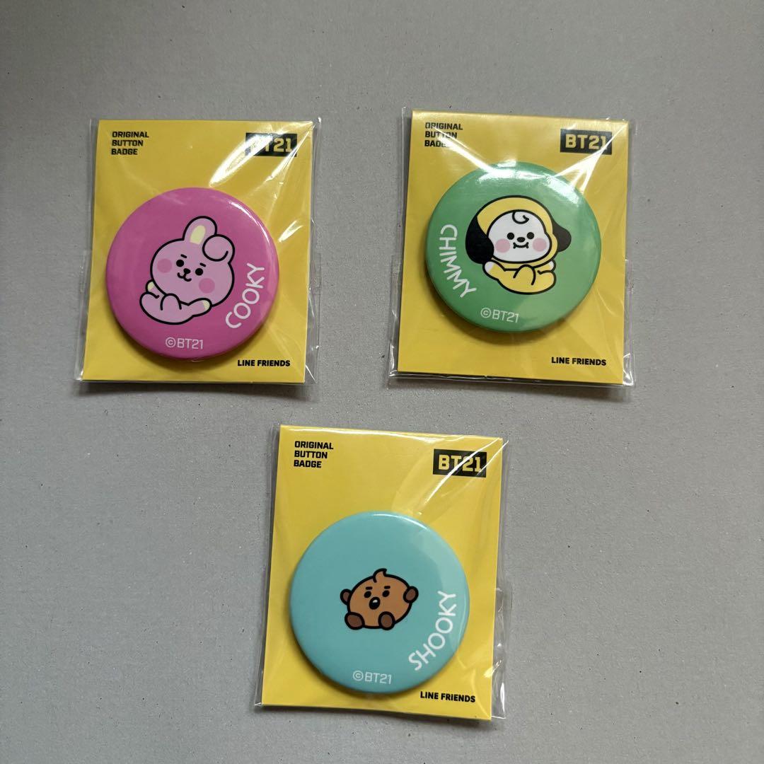 アウトレット福袋 Cooky ピンバッジセット BT21 Chimmy メルカリ - Shooky キャラクターグッズ