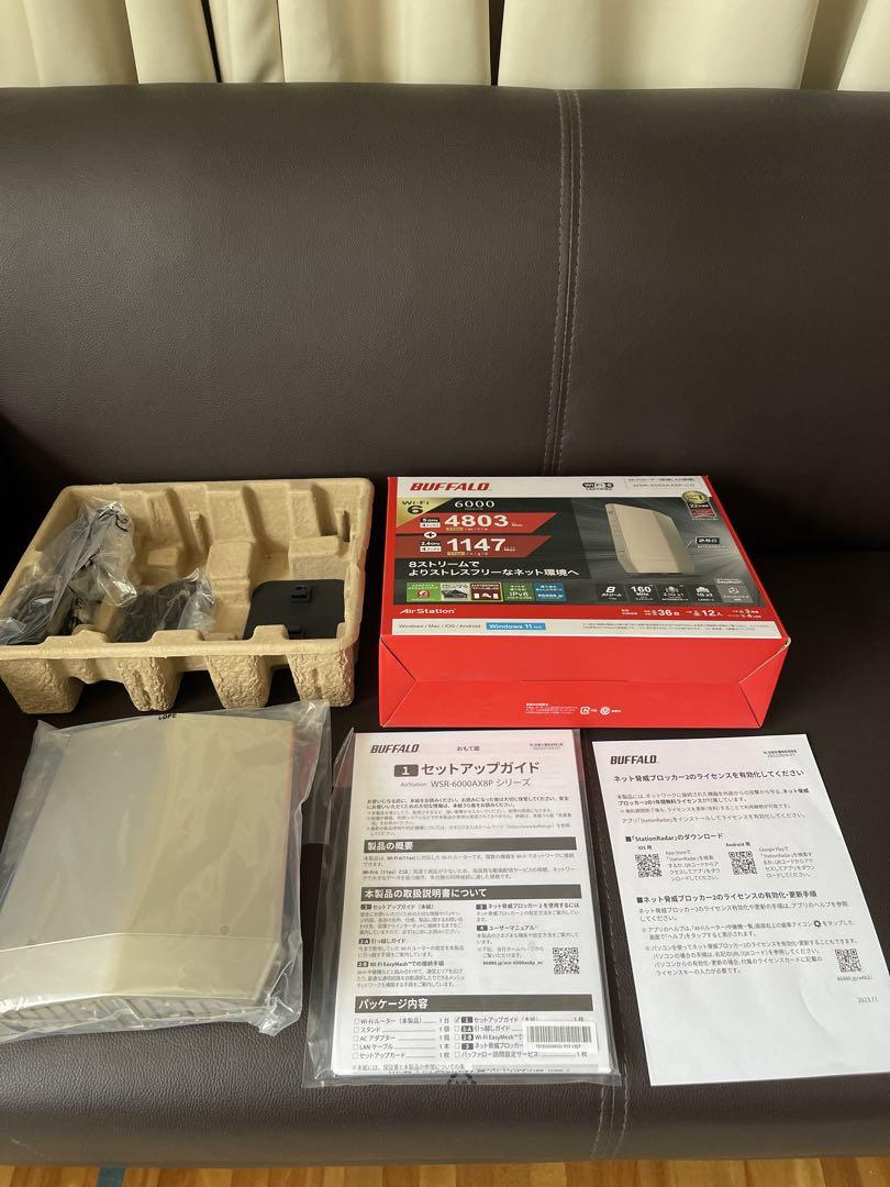 【美品】BUFFALO WSR-6000AX8P-CG無線LANルーター