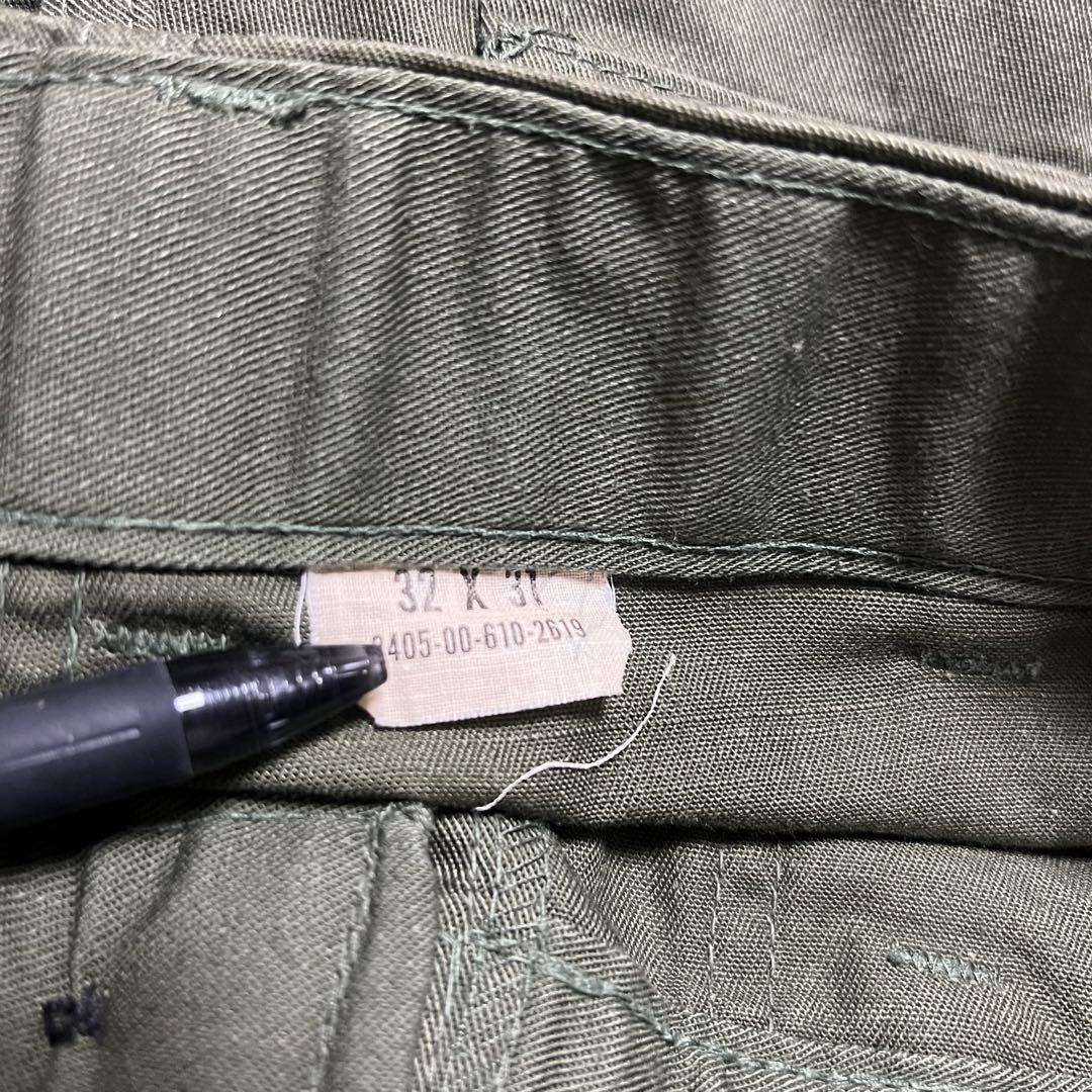 32×31 アメリカ軍　OG507 ベイカーパンツ　米軍　ファティーグパンツ