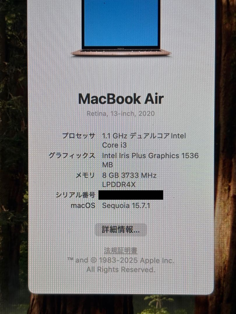 MacBookAir 2020 13インチ MacBookAir 2020 13インチ