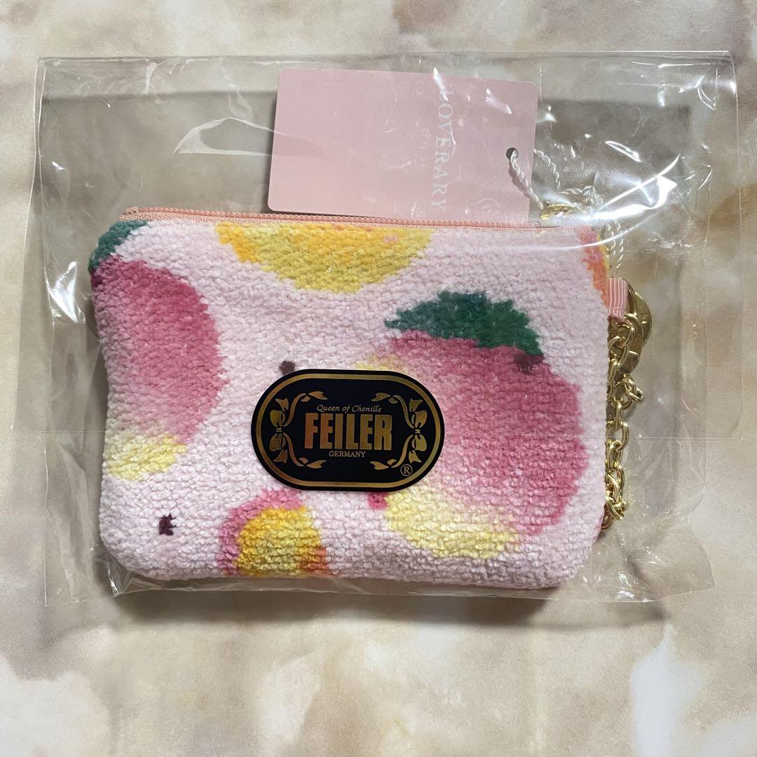 限定♡フェイラー♡ピーチドット♡キー&カードポーチ