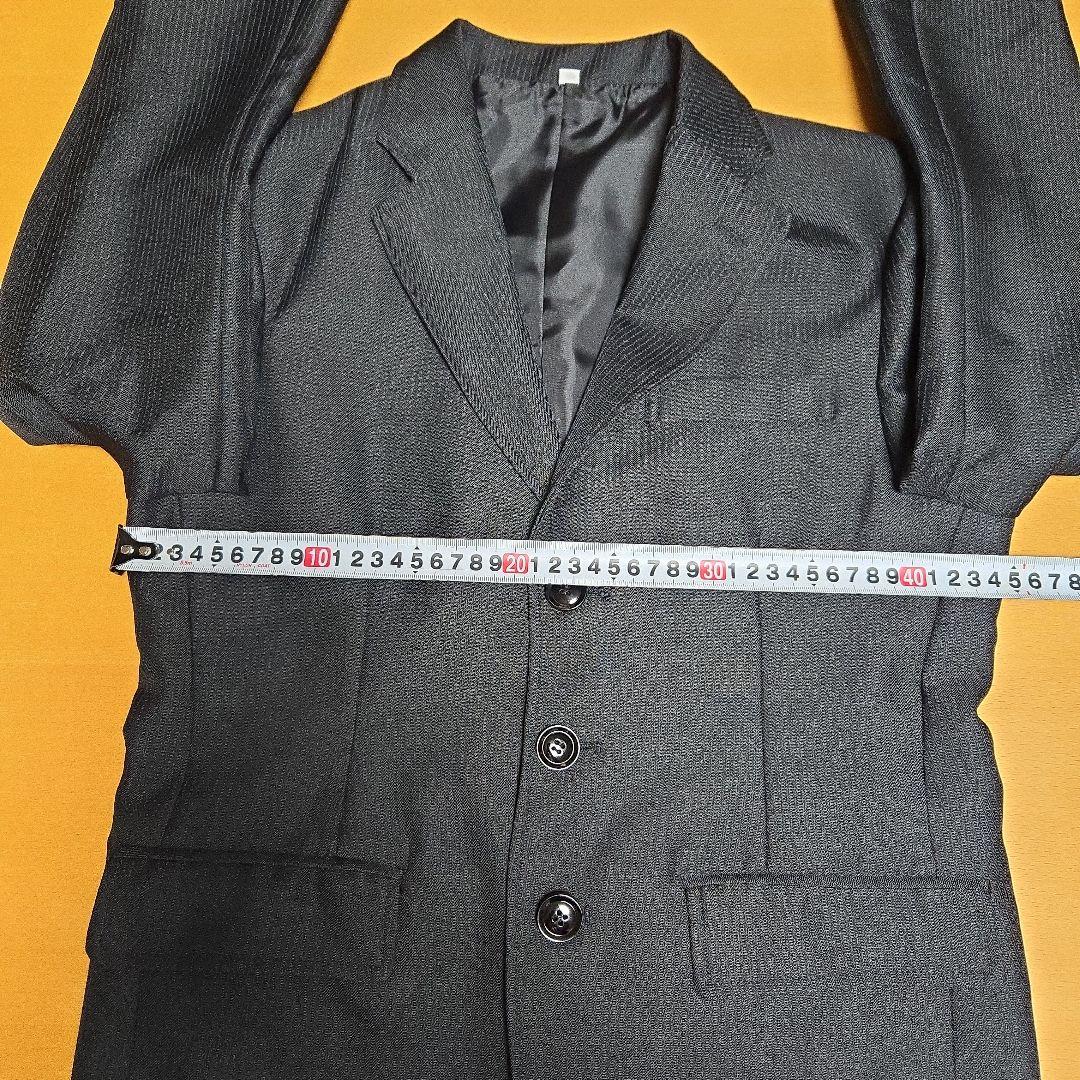 美品　フォーマルセットアッブ　150　ブラック　男の子　卒服　スーツセット　黒