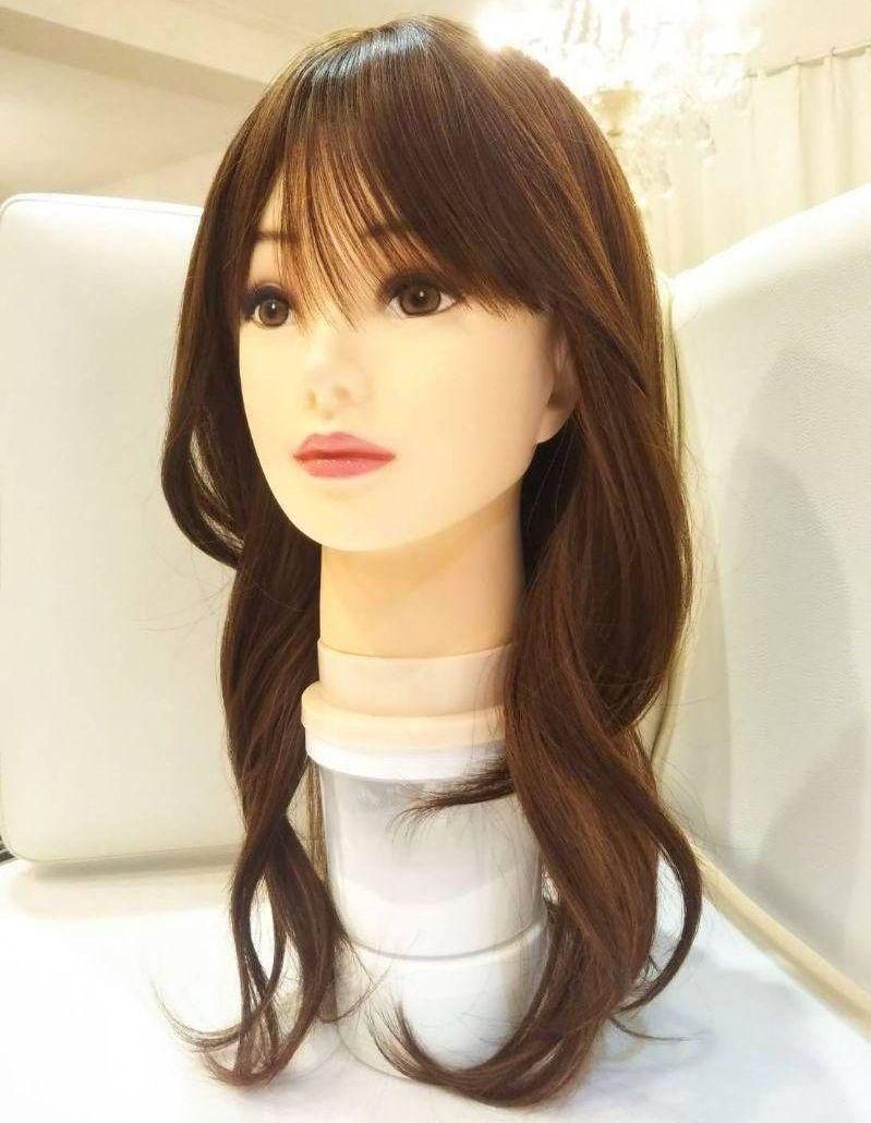 トブラウン㊀ 断熱美女ウィッグ✨I型つむじ地肌✨斎藤飛鳥❣️艶髪