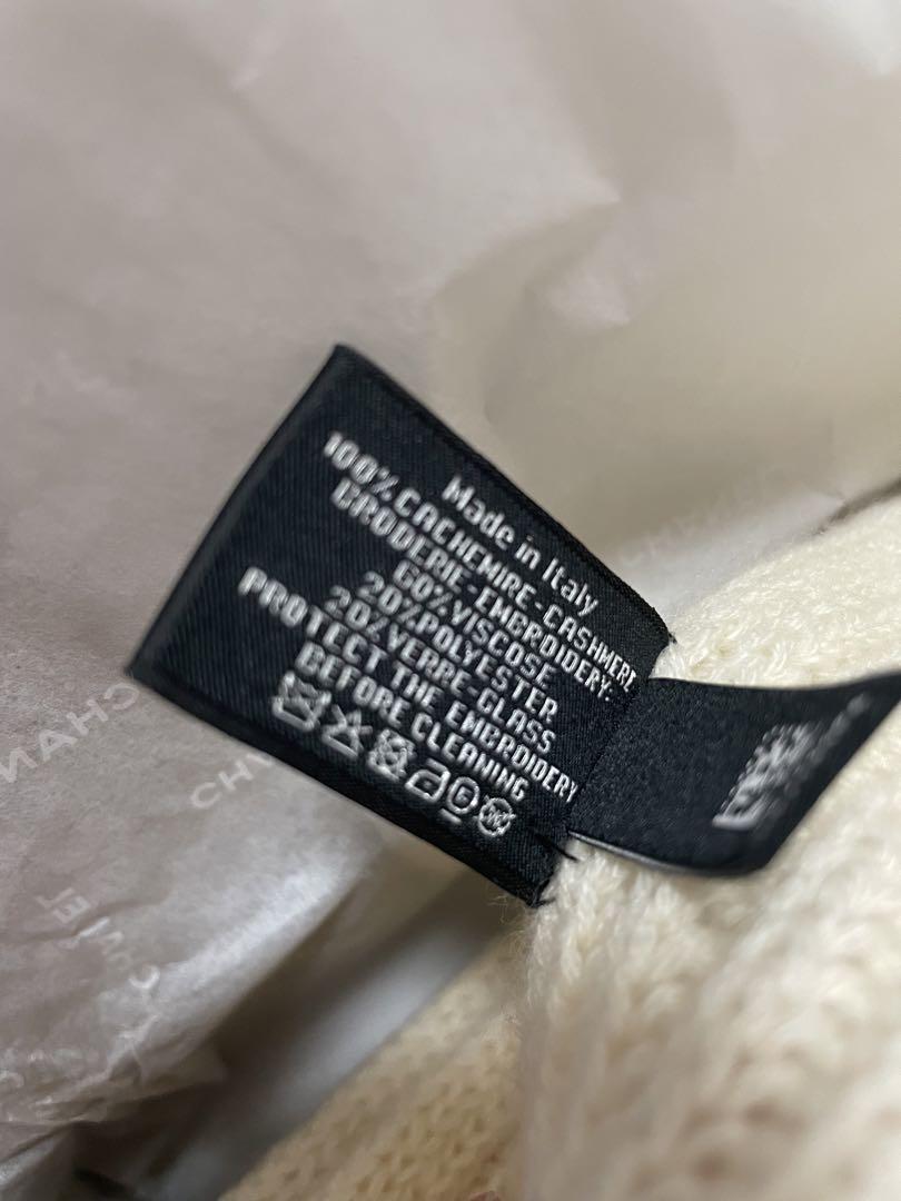 CHANEL シャネル カシミヤ 100% ロゴニットマフラー CHANEL シャネル カシミヤ 100% ロゴニットマフラー