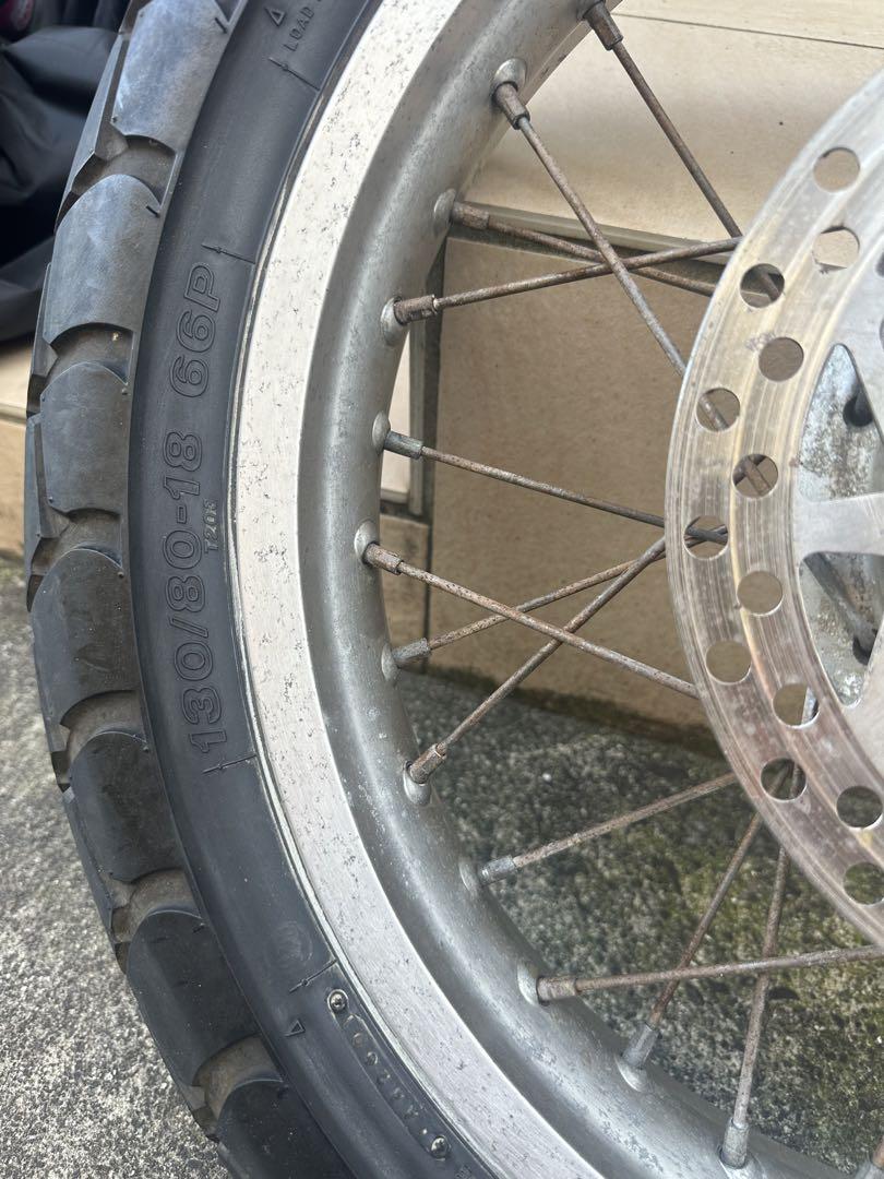 年内特別出品！TW200 TW225 純正ホイールセット　タイヤ付き