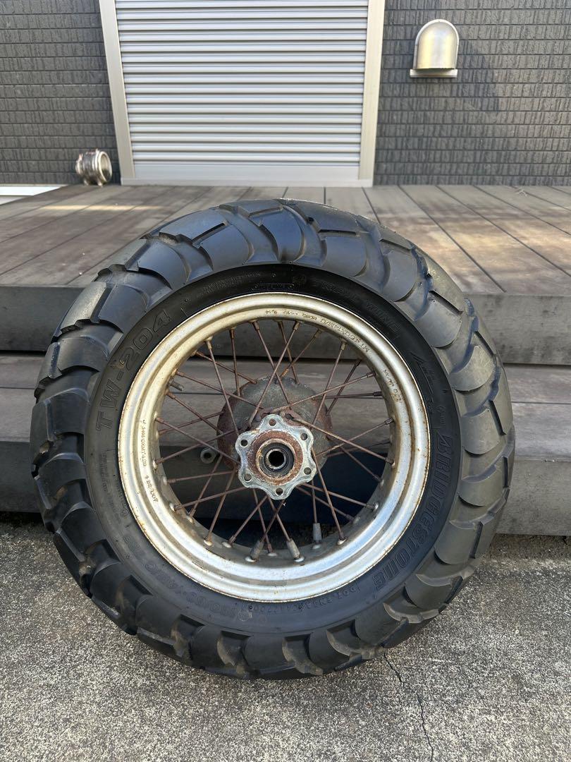 年内特別出品！TW200 TW225 純正ホイールセット　タイヤ付き