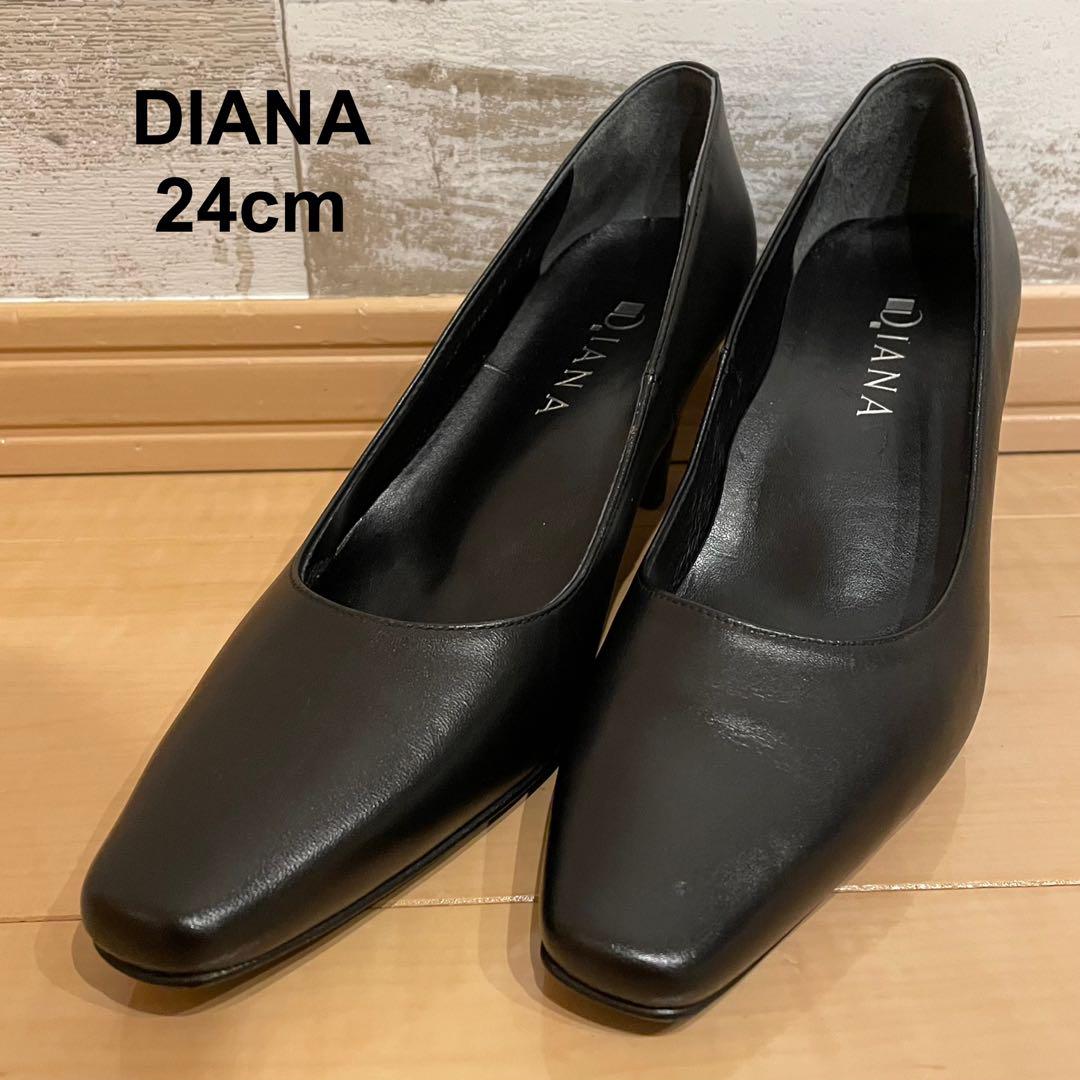 【に近い】 DIANA ダイアナ パンプス ブラック フォーマル 冠婚葬祭