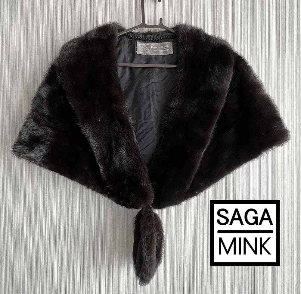 SAGA MINK 毛皮 ストール マフラー 成人式 サガ ミンクSAGA FURS