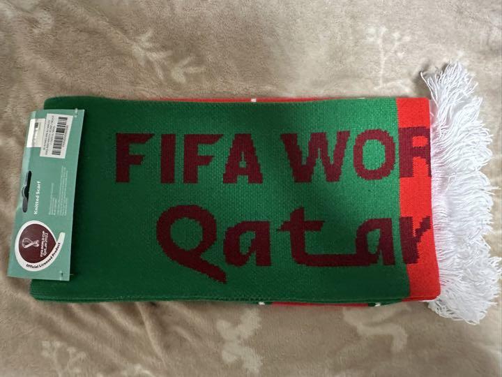 カタール　ワールドカップ　公式グッズ　ウェールズVSイングランド　スカーフ カタール ワールドカップ 公式グッズ ウェールズVSイングランド