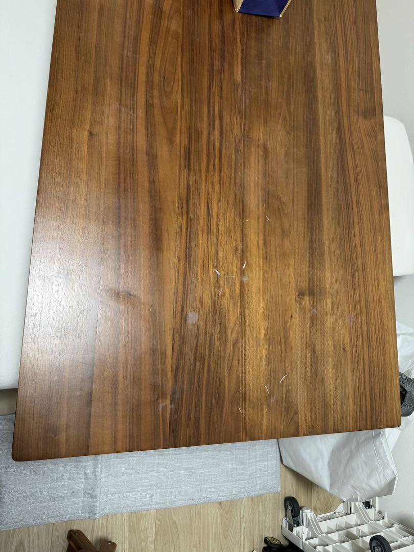 【美品】無印良品リビングでもダイニングでも使えるテーブル、ベンチチェアのセット