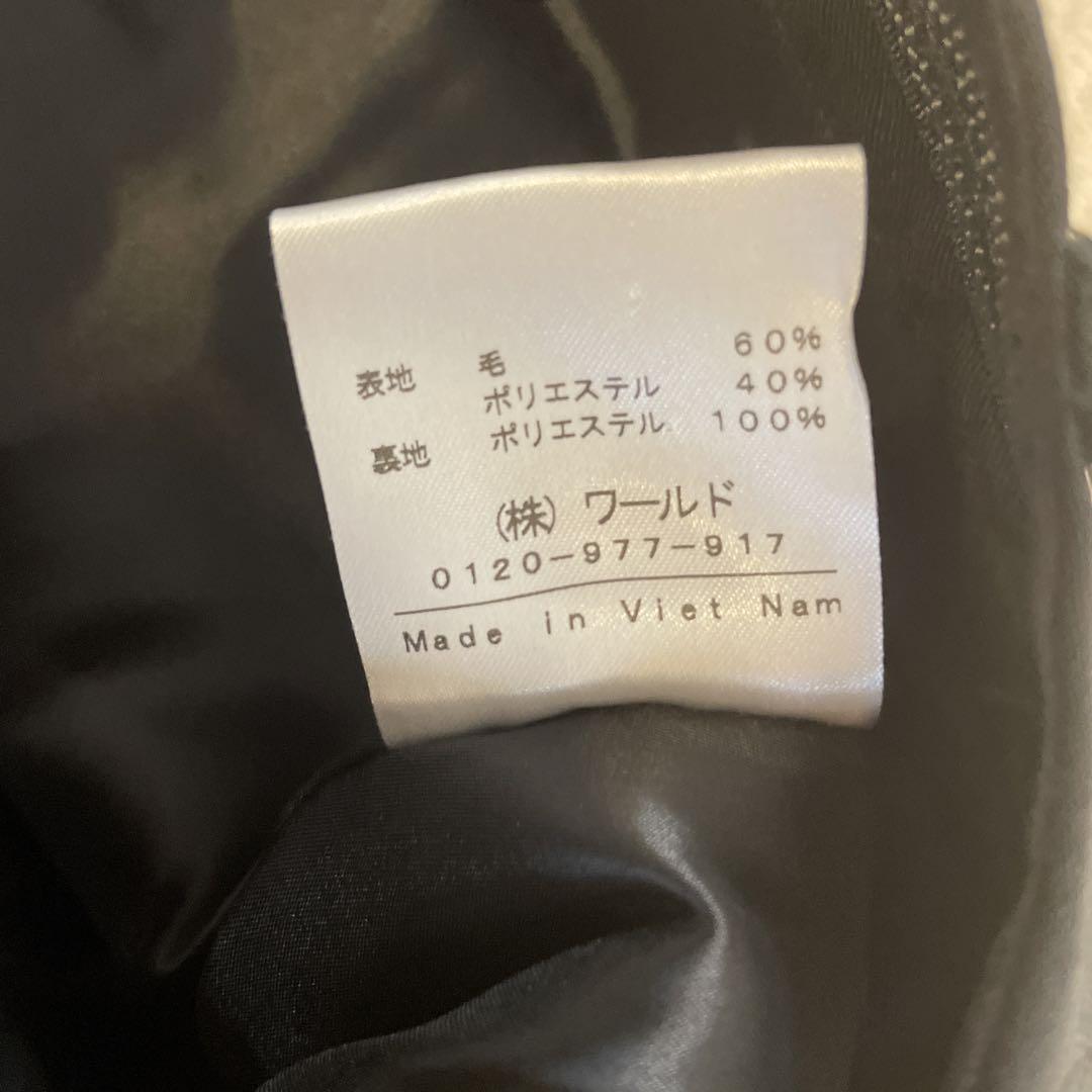 美品　インディヴィ　パンツスーツ　　ストレッチ　ブラック　L