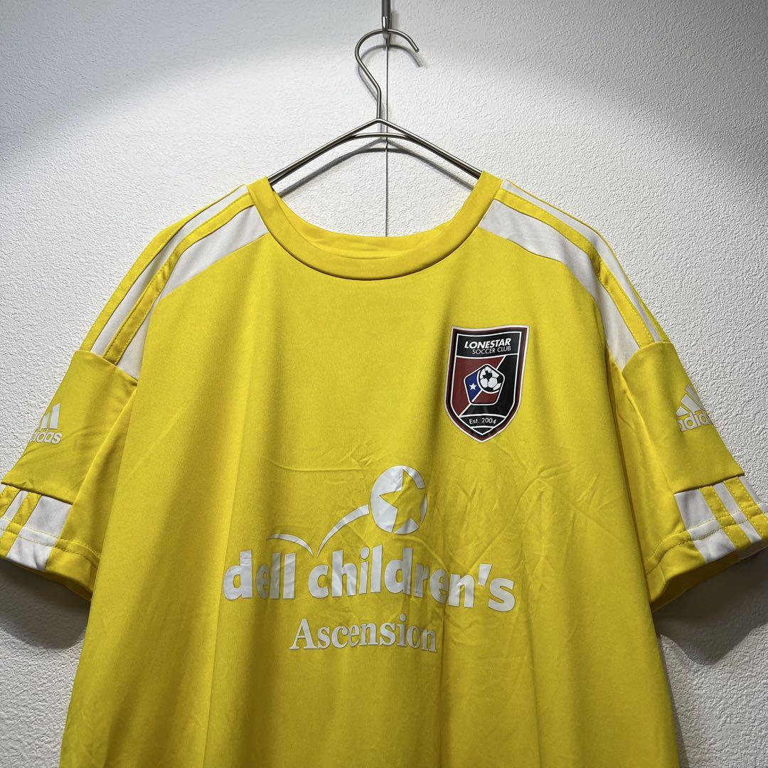 【US規格】希少 アディダス LONESTER サッカーシャツ イエロー 黄 L