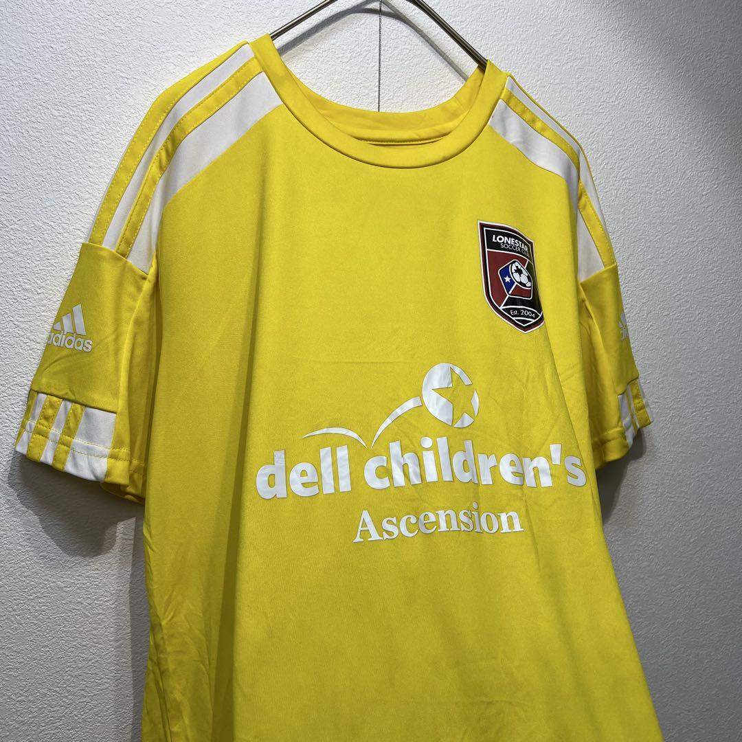 【US規格】希少 アディダス LONESTER サッカーシャツ イエロー 黄 L