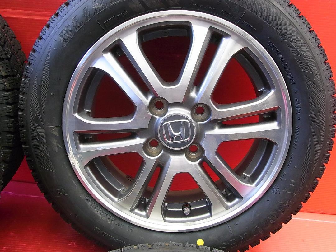 N-BOX純正14インチGP+ブリヂストン製155/65R14新品スタッドレス！