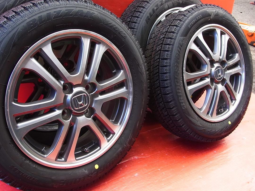 N-BOX純正14インチGP+ブリヂストン製155/65R14新品スタッドレス！