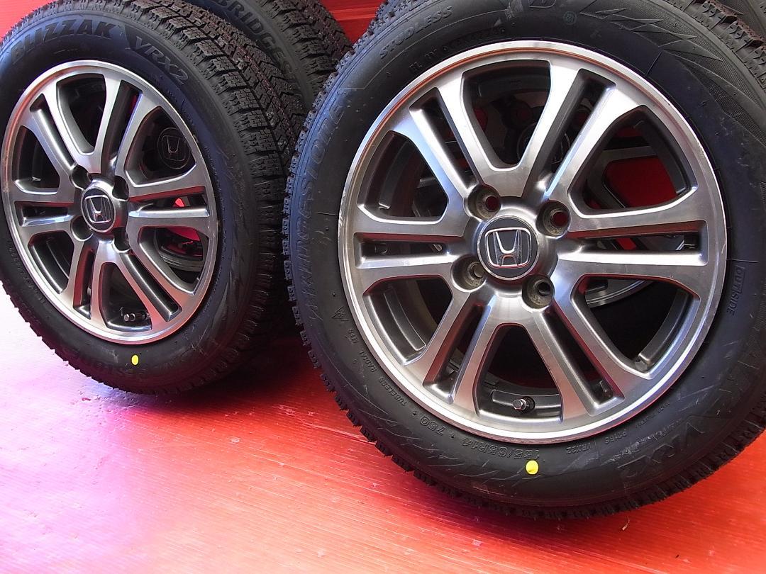 N-BOX純正14インチGP+ブリヂストン製155/65R14新品スタッドレス！