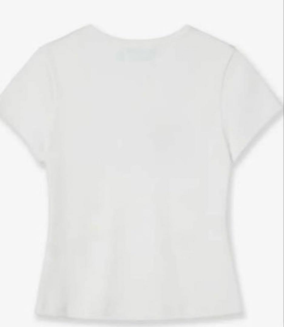 即完売商品【新品正規品】aeae ハートロゴドットTシャツ ホワイト