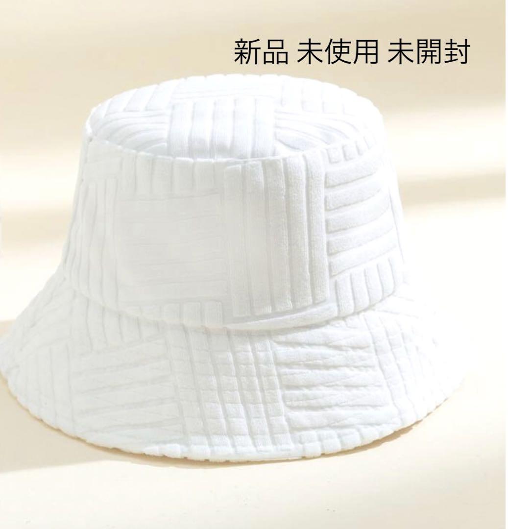 超美品　正規品Supreme バケットハット ホワイト タオル生地 超美品正規品Supreme バケットハット ホワイト タオル生地