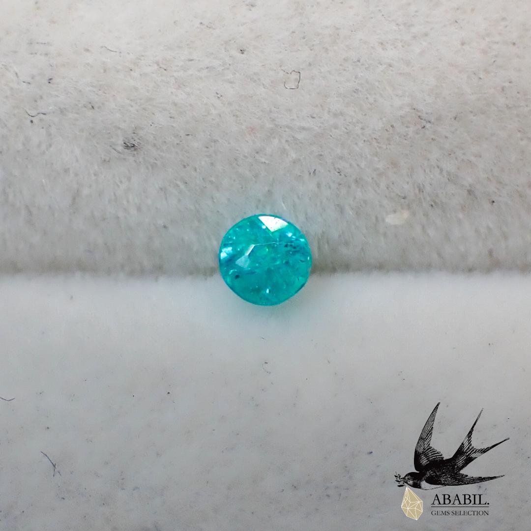 天然パライバトルマリン0.05ct【ブラジル】★透明感★ネオン感★蛍光色★