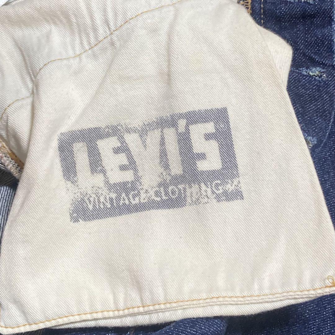 濃紺 Levi's 501XX 47モデル W32 L34 赤耳 片面ビッグE