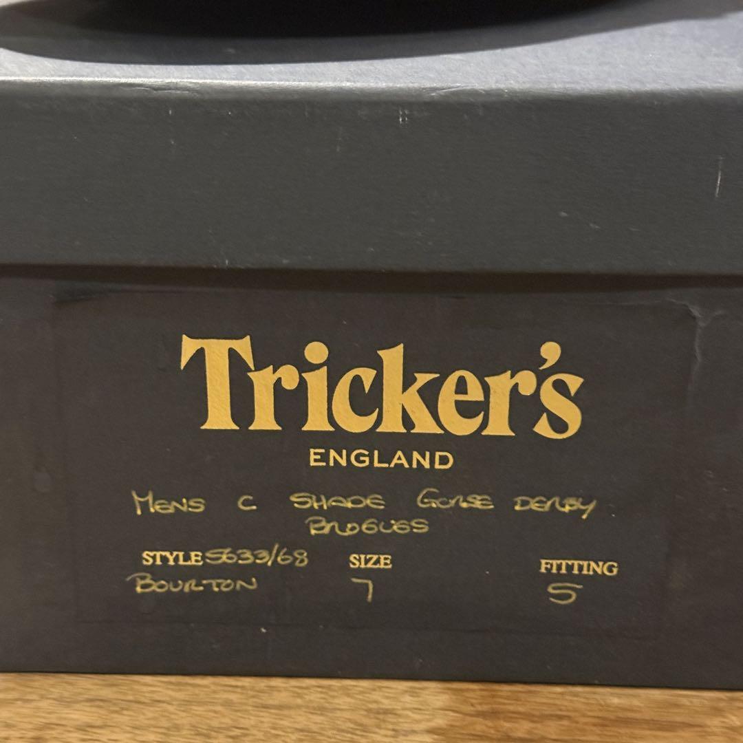 【未使用新品】Tricker's BOURTON UK7.0 C-SHADE
