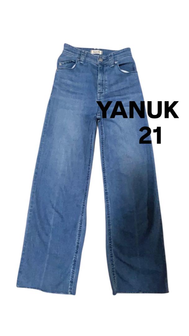 YANUK ヤヌーク LILITH リリス ワイドストレートデニム　ジーンズ
