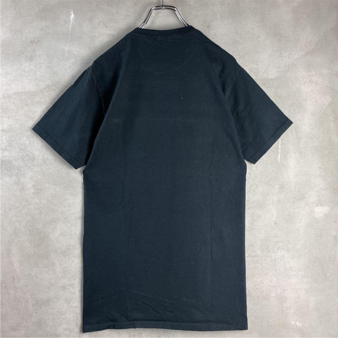 90s 00s フルーツオブザルーム 黒 ネコ Tシャツ マグショット