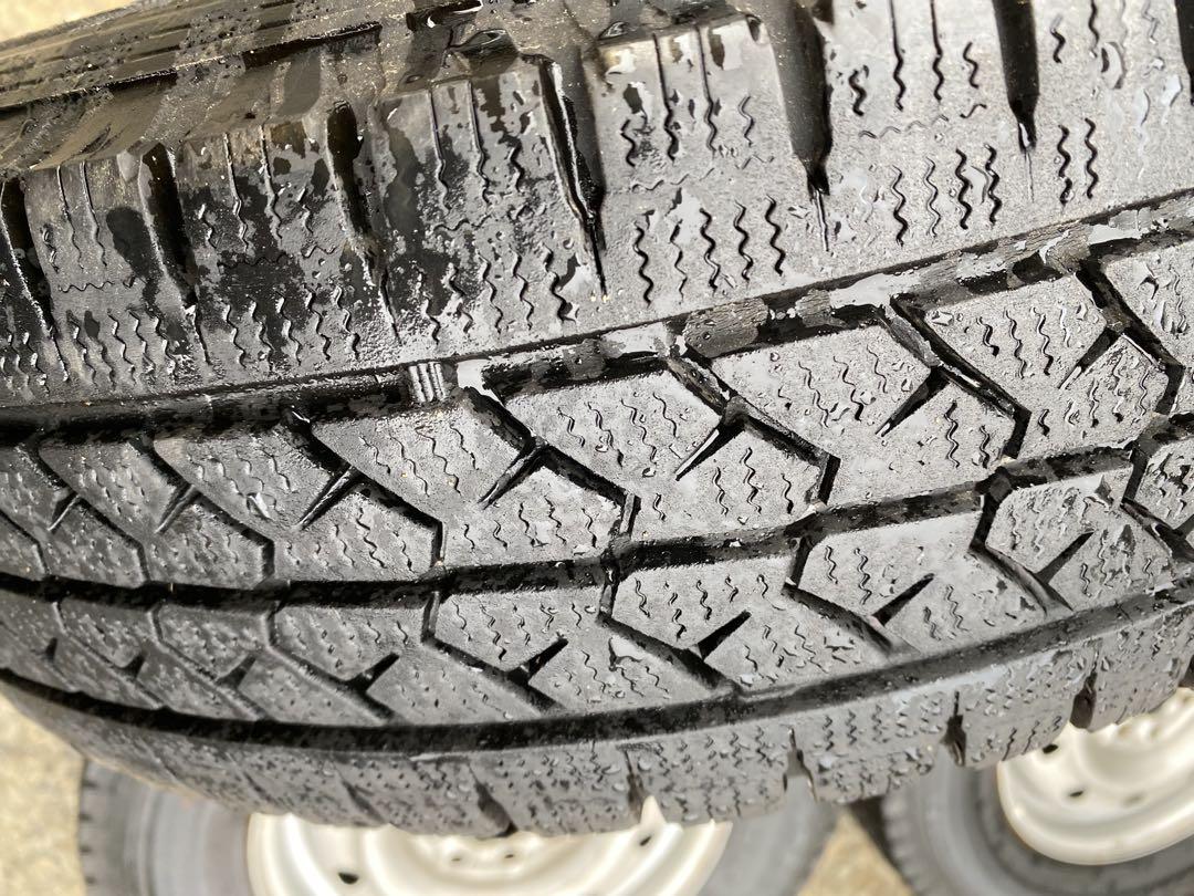 BRIDGESTONE スチール付、165R13 LT 6PR 4本セット。