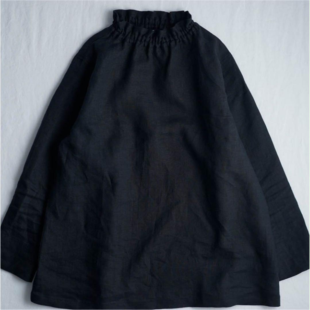 最新作通販 Wafu リネンタートル Lサイズ 黒 wE4FZ-m63667632084 高評価