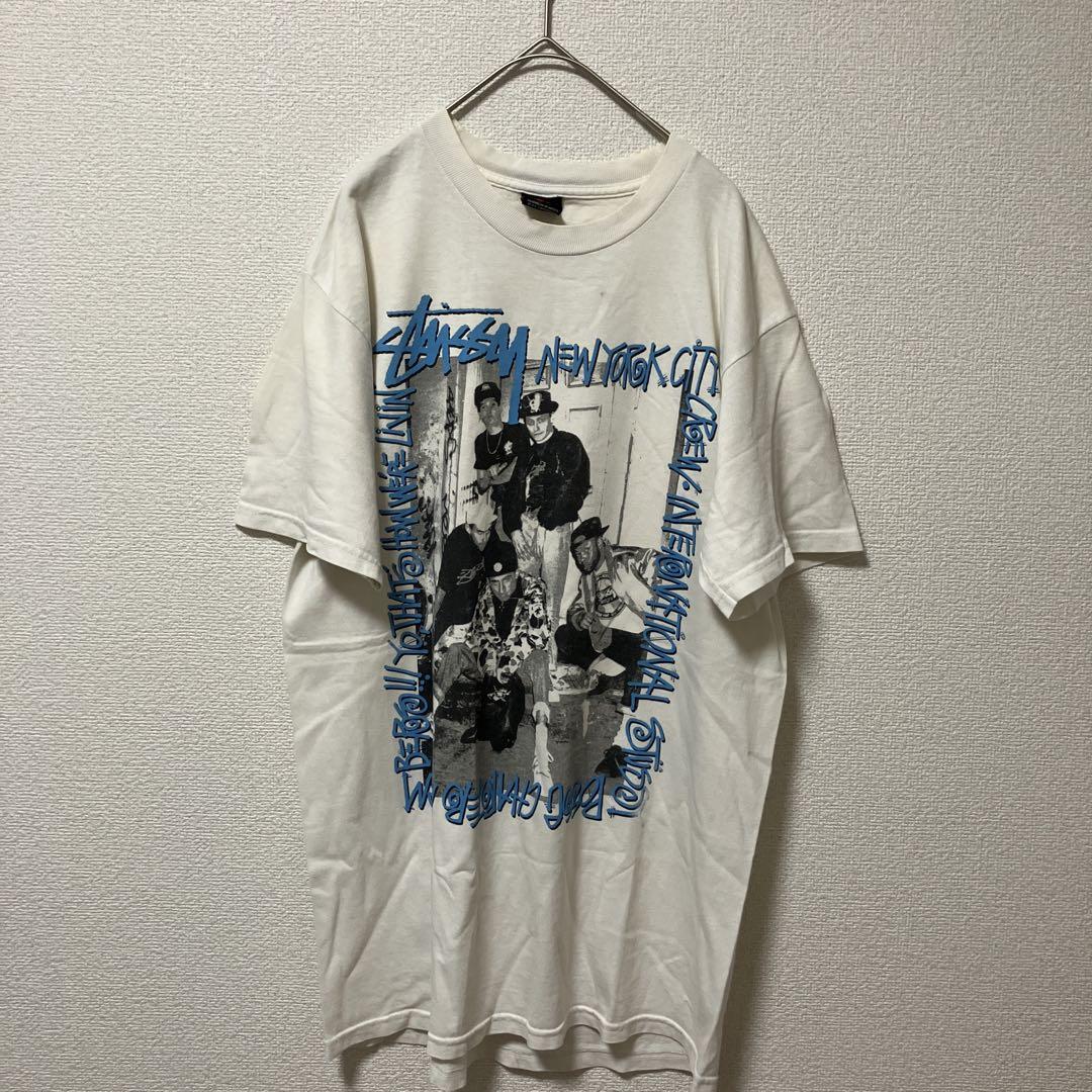 オールドステューシー Stussy グラフィックTシャツ M ホワイト