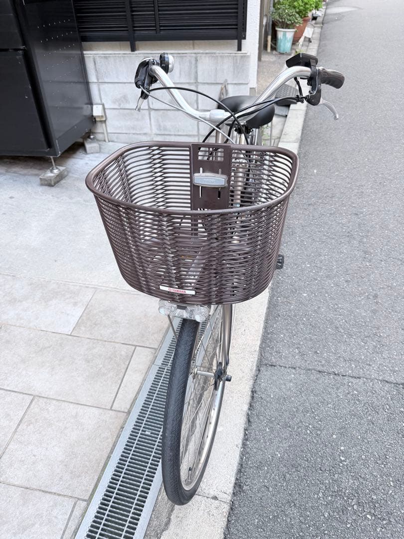 大阪府 ヤマハ 電動アシスト自転車 前バスケット付きやや傷や汚れあり BRIGHTFACE_UK