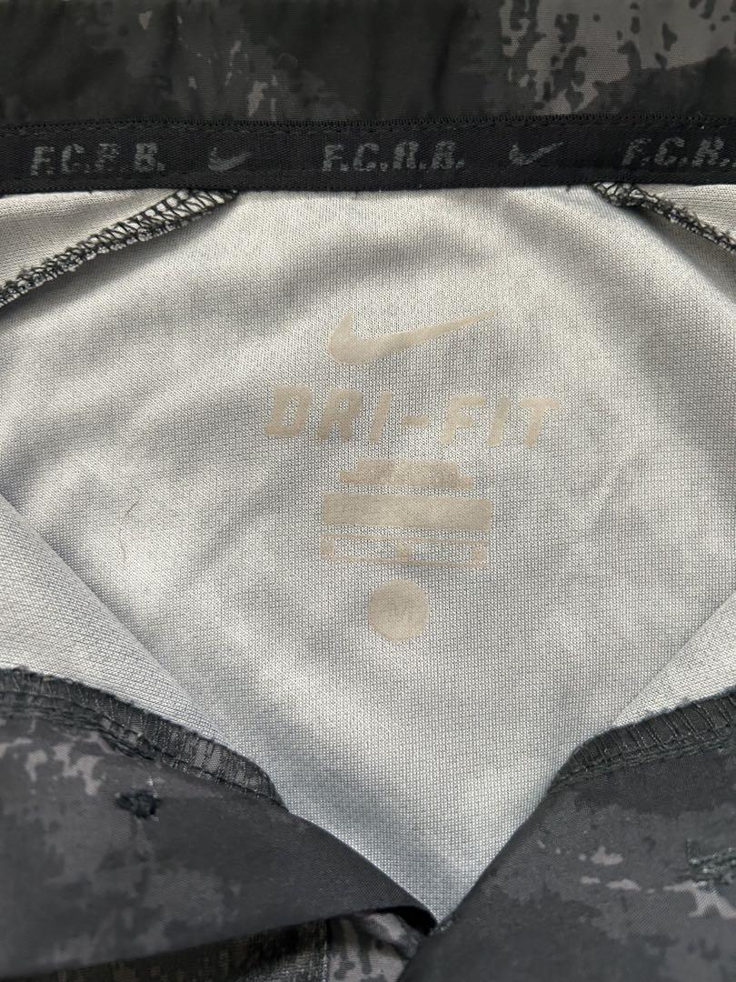 M 美品 ナイキ FCRB DRI-FIT レオパード ポロシャツ nike