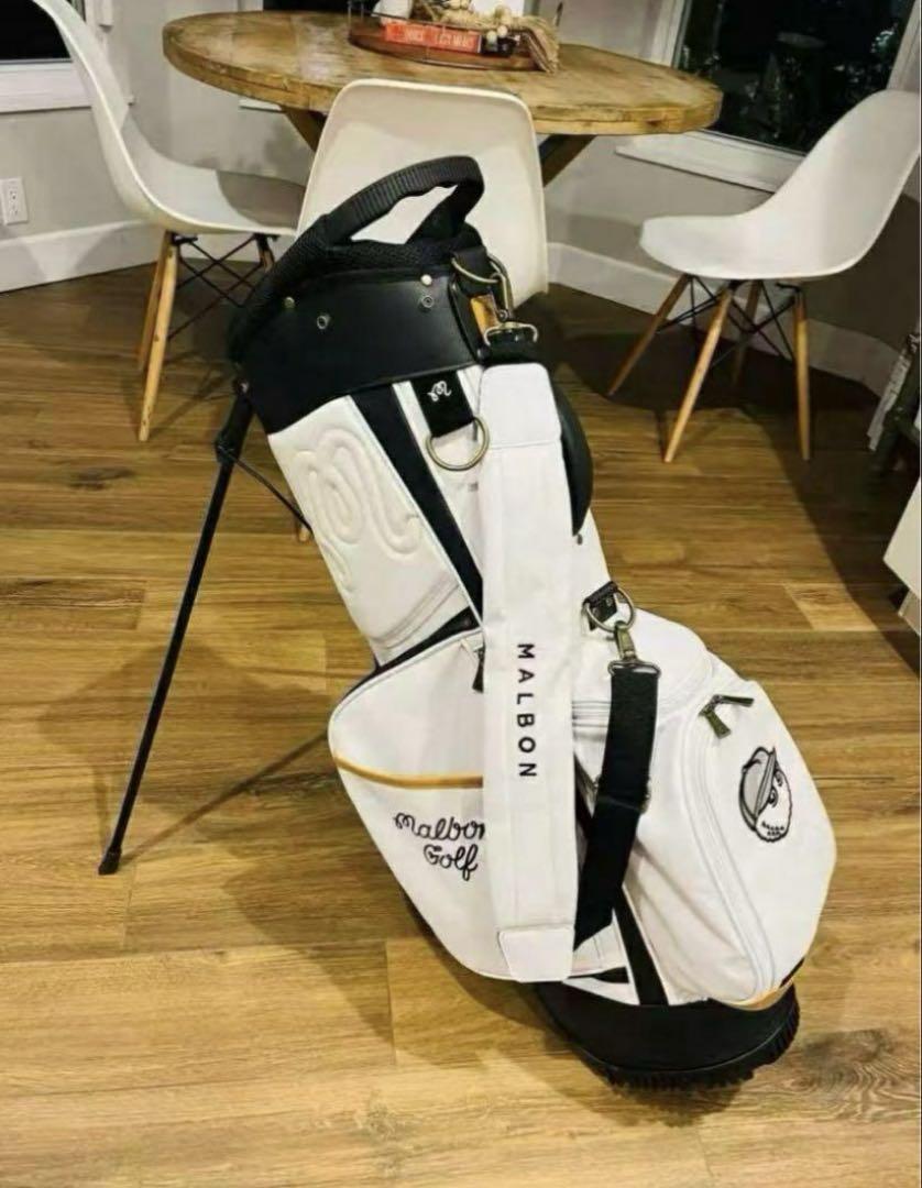 malbon golf マルボン ゴルフ キャディバッグ 白
