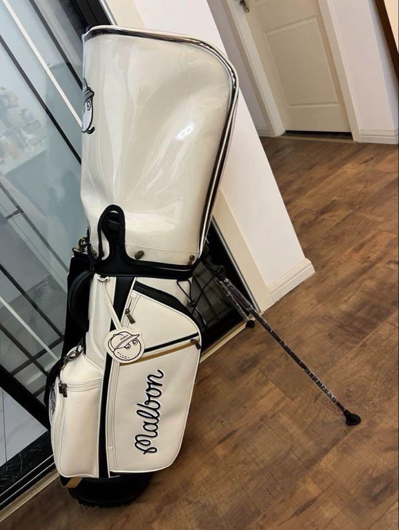 malbon golf マルボン ゴルフ キャディバッグ 白