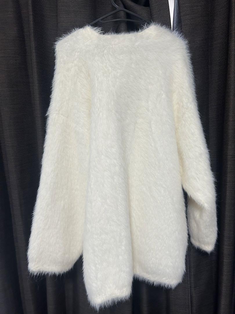 ルエマmohair touch double button ルエマ】mohair touch double button cardigan