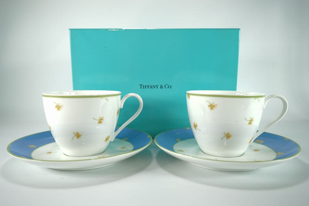 ティファニー バレー ティーカップ＆ソーサー 2客TIFFANY