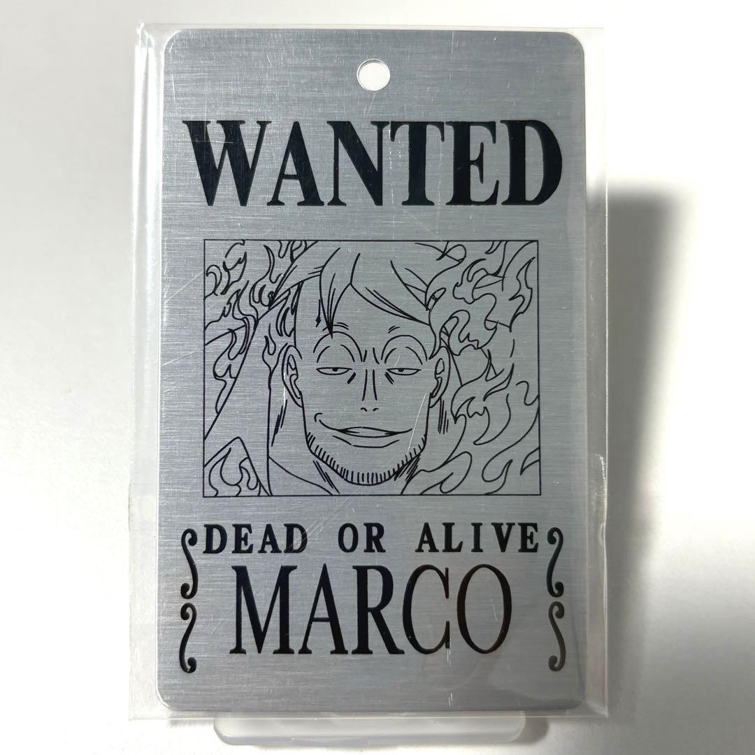 ONE PIECE メタル手配書 マルコ 渦巻く時代編 メタルプレート