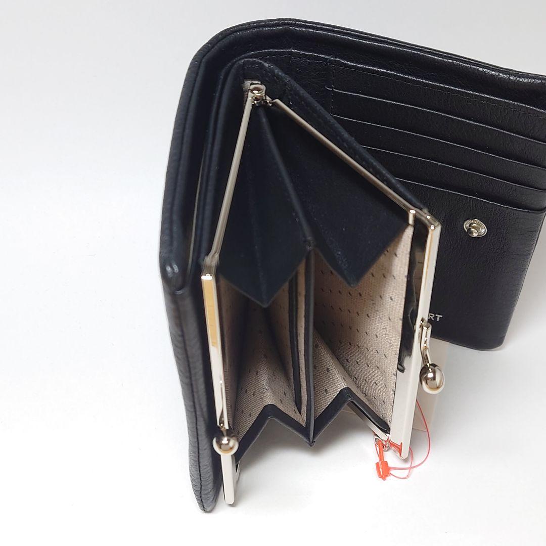 【新品タグ付き】ジルスチュアート エンジェル口金折り財布 ブラック