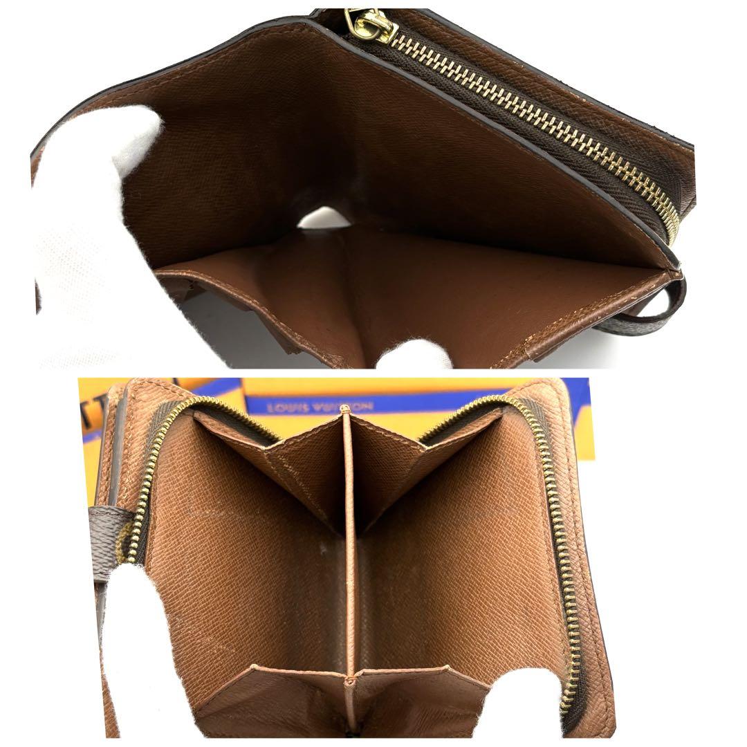 ☆美品☆ルイヴィトン コンパクトジップ 折り財布 モノグラム メンズブラウン