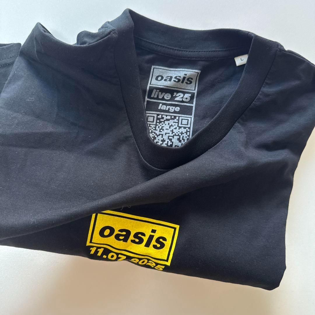 Oasis Live'25ツアーTシャツ L マンチェスター7/11 oasis live '25 マンチェスター公演 (千秋楽) 限定Tシャツ M