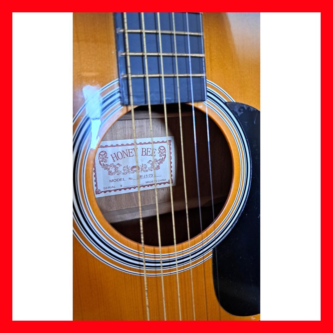 アコースティックギター HONEY BEE W-15 / TS ギターケース付き