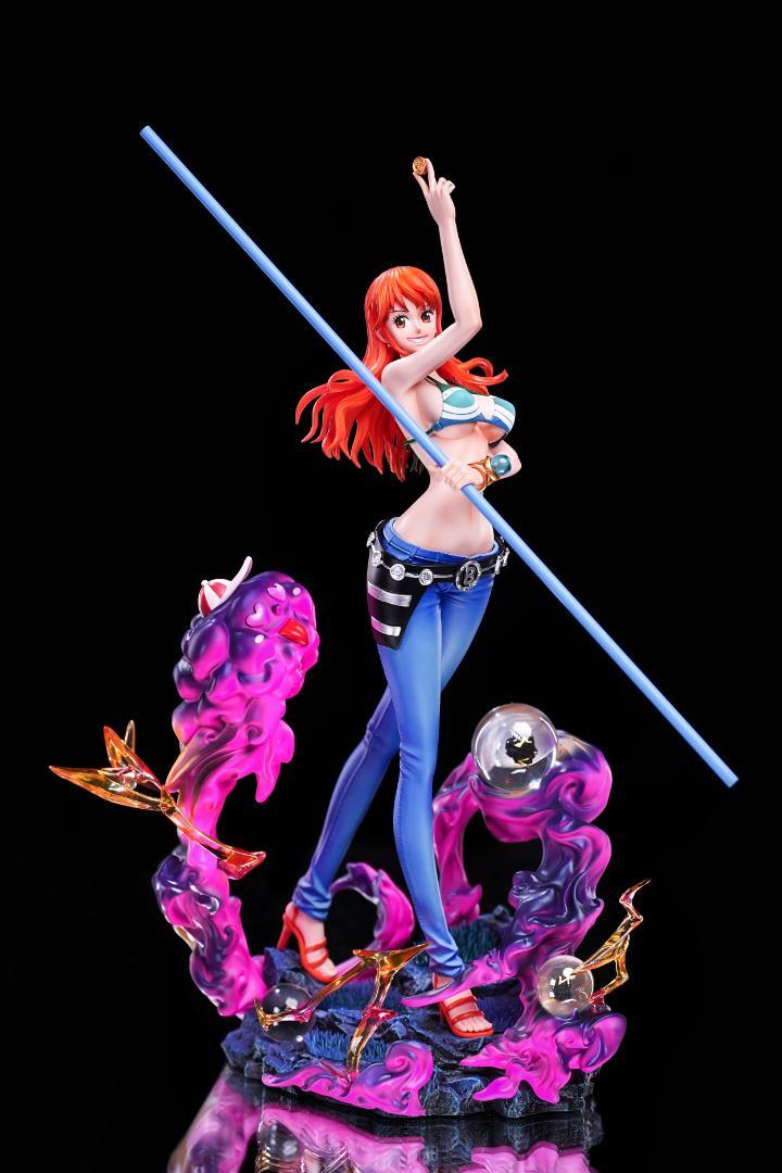 ONE PIECE ワンピース フィギュア ナミ ゼウス ワンピース ナミ ゼウス 鏡 ガレージキット フィギュア - メルカリ